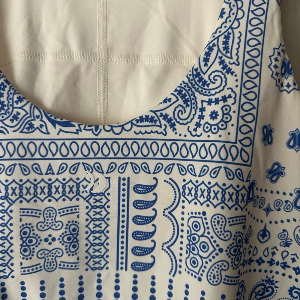 Z Supply Active Palisade’s Bandana Dress Western Blue and White XS NWT - Picture 7 of 11